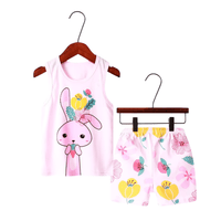Baby & Kids 2pcs Printed Ruffle T-shirt & Long Set (3mths - 8yrs) - Childrengoods