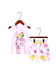 Baby & Kids 2pcs Printed Ruffle T-shirt & Long Set (3mths - 8yrs) - Childrengoods