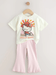 Baby & Kids 2pcs Printed T-shirt & Long Set (1mths - 8yrs) - Childrengoods
