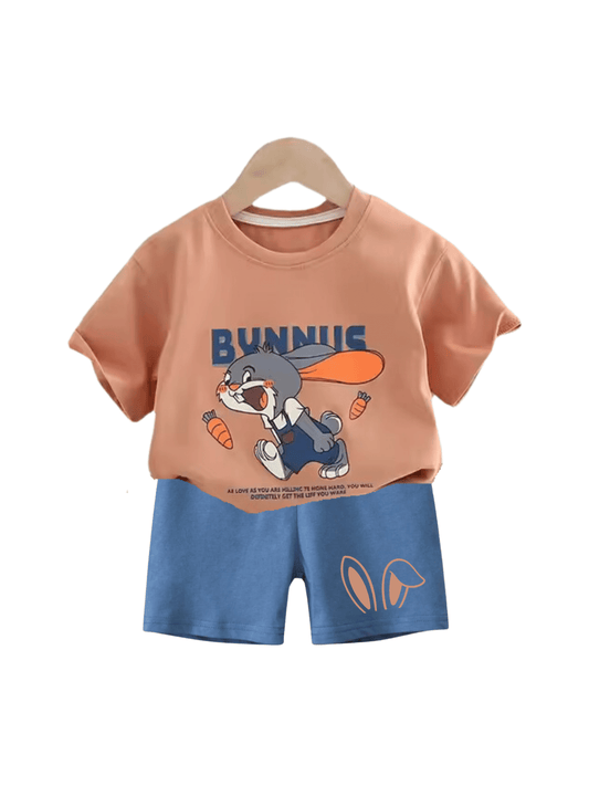 Baby & Kids 2pcs Printed T-shirt Set (3mths - 6yrs) - Childrengoods