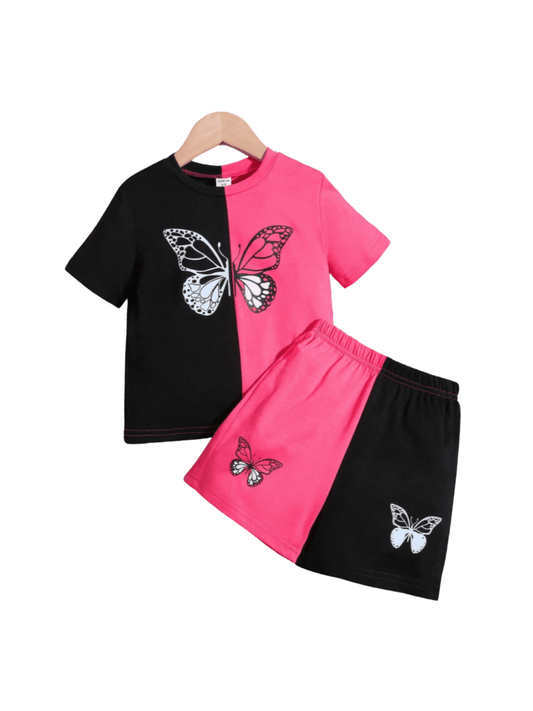 Baby & Kids 2pcs Printed T-shirt Set (3mths - 6yrs) - Childrengoods