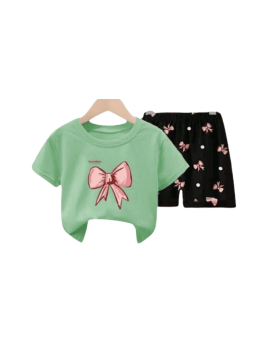 Baby & Kids 2pcs Printed T-shirt Set (3mths - 6yrs) - Childrengoods