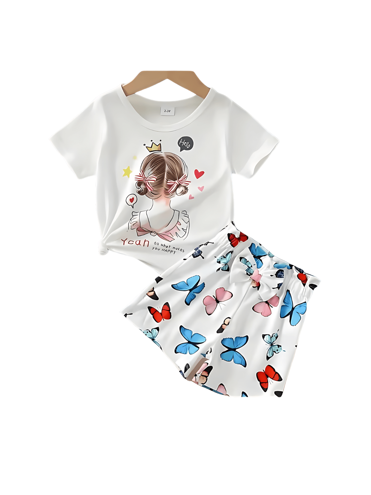 Baby & Kids 2pcs Printed T-shirt Set (3mths - 6yrs) - Childrengoods