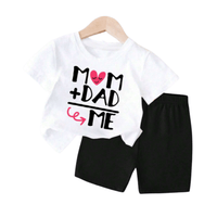 Baby & Kids 2pcs Printed T-shirt Set (3mths - 6yrs) - Childrengoods