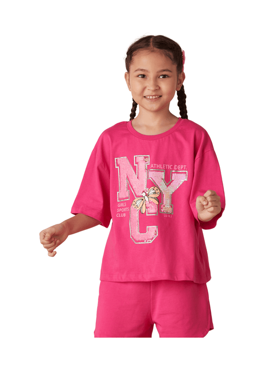 Baby & Kids 2pcs Printed T-shirt Set (3mths - 6yrs) - Childrengoods