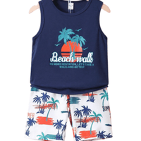 Baby & Kids 2pcs Printed T-shirt Set (3mths - 6yrs) - Childrengoods