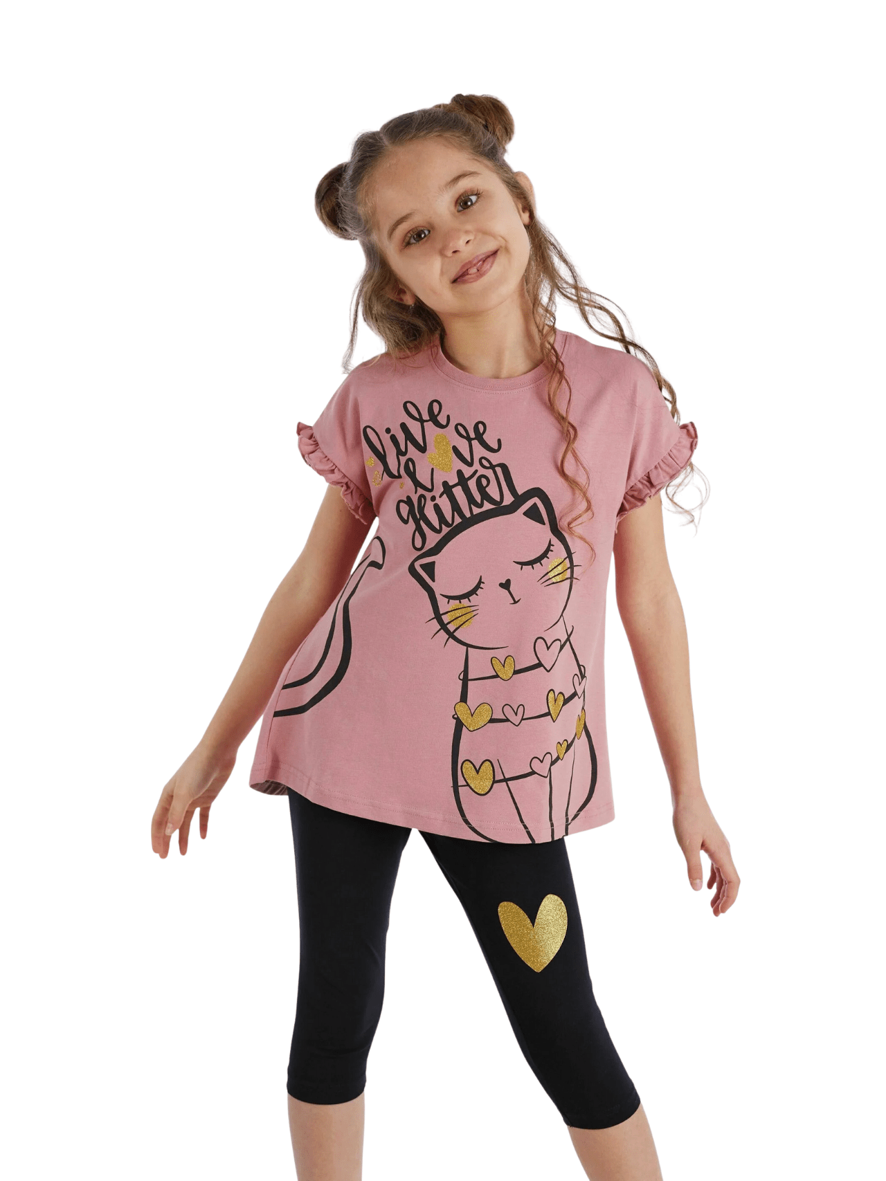 Kids Cat Love Stylish Set (6mths - 6yrs) - Childrengoods