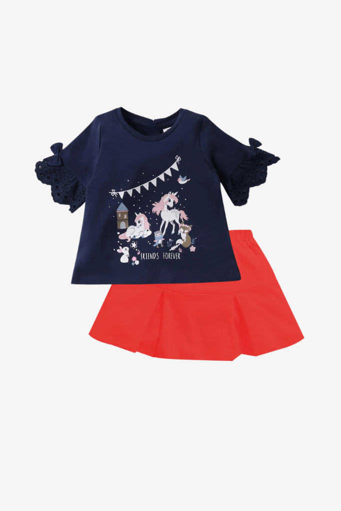 Kids Stylish Skirt set (6mths - 6yrs) - Childrengoods